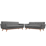 Engage Loveseat and Sofa Set of 2 Expectation Gray EEI-1348-GRY