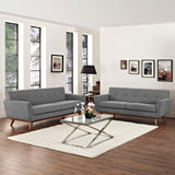 Engage Loveseat and Sofa Set of 2 Expectation Gray EEI-1348-GRY