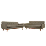 Engage Loveseat and Sofa Set of 2 Oat EEI-1348-OAT