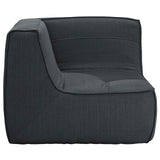 Align Upholstered Fabric Corner Sofa Charcoal EEI-1356-CHA
