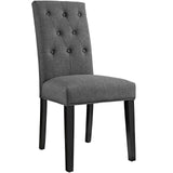 Confer Dining Fabric Side Chair Gray EEI-1383-GRY