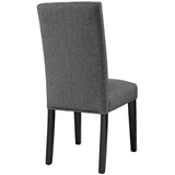 Confer Dining Fabric Side Chair Gray EEI-1383-GRY