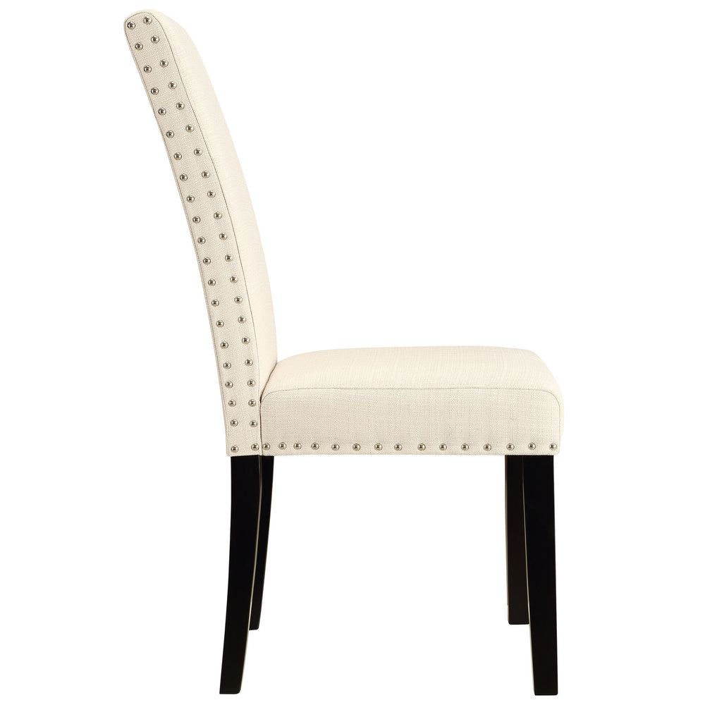 Parcel Dining Upholstered Fabric Side Chair Beige EEI-1384-BEI