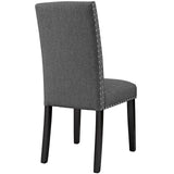 Parcel Dining Upholstered Fabric Side Chair Gray EEI-1384-GRY