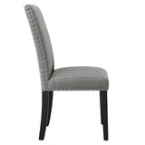 Modway Furniture Parcel Dining Upholstered Fabric Side Chair 0423 Light Gray EEI-1384-LGR