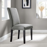 Modway Furniture Parcel Dining Upholstered Fabric Side Chair 0423 Light Gray EEI-1384-LGR