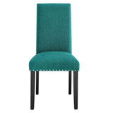 Modway Furniture Parcel Dining Upholstered Fabric Side Chair 0423 Teal EEI-1384-TEA