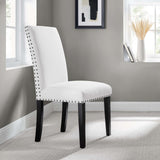 Modway Furniture Parcel Dining Upholstered Fabric Side Chair 0423 White EEI-1384-WHI