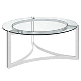 Signet Stainless Steel Coffee Table Silver EEI-1438-SLV