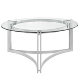 Signet Stainless Steel Coffee Table Silver EEI-1438-SLV