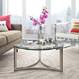 Signet Stainless Steel Coffee Table Silver EEI-1438-SLV