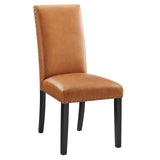 Modway Furniture Parcel Dining Faux Leather Side Chair 0423 Tan EEI-1491-TAN