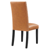 Modway Furniture Parcel Dining Faux Leather Side Chair 0423 Tan EEI-1491-TAN