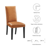 Modway Furniture Parcel Dining Faux Leather Side Chair 0423 Tan EEI-1491-TAN