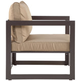 Modway Furniture Fortuna Outdoor Patio Armchair Brown Mocha 30 x 30.5 x 32.5