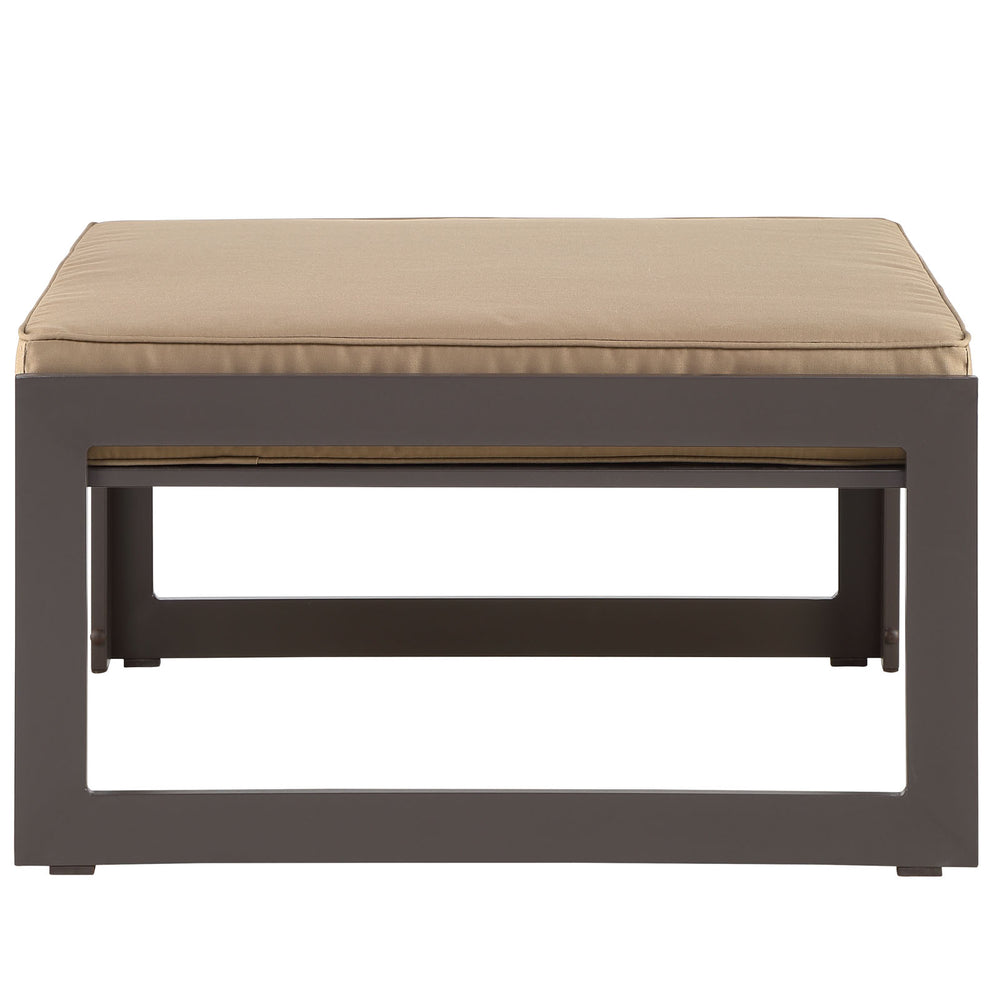 Fortuna Outdoor Patio Ottoman Brown Mocha EEI-1521-BRN-MOC