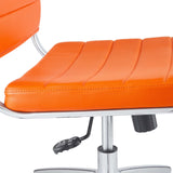 Jive Armless Mid Back Office Chair Orange EEI-1525-ORA