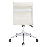 Jive Armless Mid Back Office Chair White EEI-1525-WHI