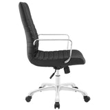 Finesse Mid Back Office Chair Black EEI-1534-BLK