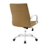 Finesse Mid Back Office Chair Tan EEI-1534-TAN