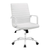 Finesse Mid Back Office Chair White EEI-1534-WHI