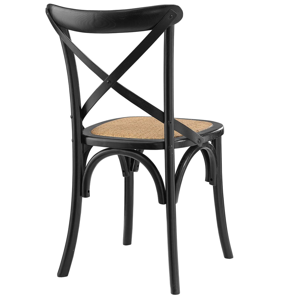 Gear Dining Side Chair Black EEI-1541-BLK