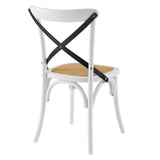 Gear Dining Side Chair White Black EEI-1541-WHI-BLK