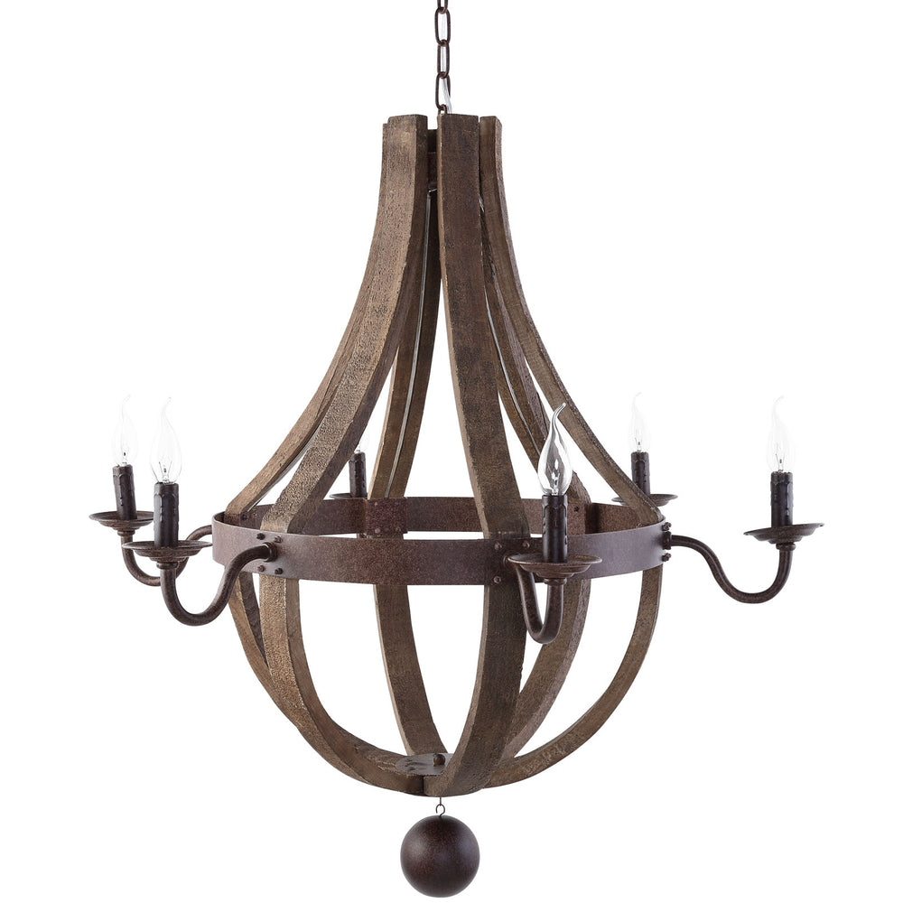 Ballista Chandelier Antique Brass EEI-1570