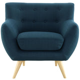 Remark Upholstered Fabric Armchair Azure EEI-1631-AZU