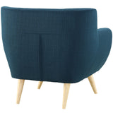 Remark Upholstered Fabric Armchair Azure EEI-1631-AZU