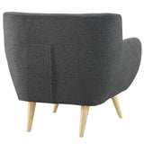 Remark Upholstered Fabric Armchair Gray EEI-1631-GRY