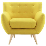 Remark Upholstered Fabric Armchair Sunny EEI-1631-SUN