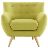 Remark Upholstered Fabric Armchair Wheatgrass EEI-1631-WHE