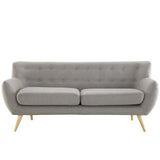 Remark Upholstered Fabric Sofa Light Gray EEI-1633-LGR