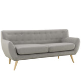 Remark Upholstered Fabric Sofa Light Gray EEI-1633-LGR