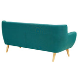 Remark Upholstered Fabric Sofa Teal EEI-1633-TEA