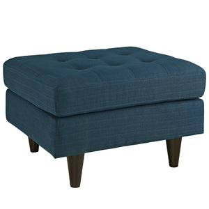 Empress Upholstered Fabric Ottoman Azure EEI-1667-AZU