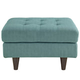 Empress Upholstered Fabric Ottoman Laguna EEI-1667-LAG