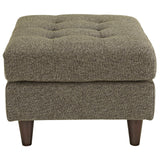 Empress Upholstered Fabric Ottoman Oatmeal EEI-1667-OAT