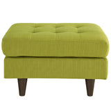 Empress Upholstered Fabric Ottoman Wheatgrass EEI-1667-WHE