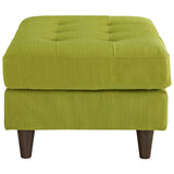 Empress Upholstered Fabric Ottoman Wheatgrass EEI-1667-WHE