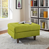 Empress Upholstered Fabric Ottoman Wheatgrass EEI-1667-WHE