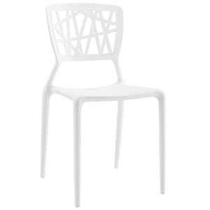 Astro Dining Side Chair White EEI-1706-WHI