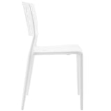 Astro Dining Side Chair White EEI-1706-WHI