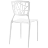 Astro Dining Side Chair White EEI-1706-WHI