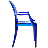Casper Dining Armchairs Set of 4 Blue EEI-1769-BLU