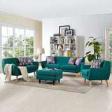 Remark 3 Piece Living Room Set Teal EEI-1782-TEA-SET