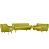 Remark 3 Piece Living Room Set Wheat EEI-1782-WHE-SET