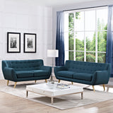 Remark 2 Piece Living Room Set Azure EEI-1785-AZU-SET