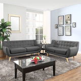 Remark 2 Piece Living Room Set Gray EEI-1785-GRY-SET